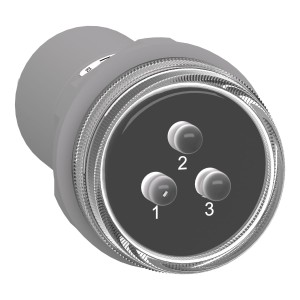Wskaźnik napięcia pulpitowy 22mm LED 3-fazowy 400V AC XB5EV57K4