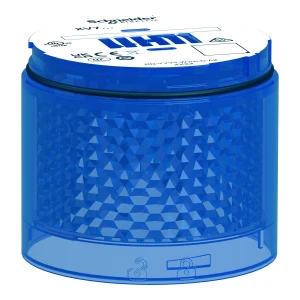 Moduł świetlny, kolumna świetlna, niebieski, Ø70mm, stały, kolorowa soczewka, Harmony XVB7, XVB7C26