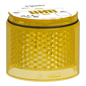 Moduł świetlny, kolumna świetlna Harmony XVB7, żółty, Ø70mm, stały, kolorowa soczewka XVB7C28