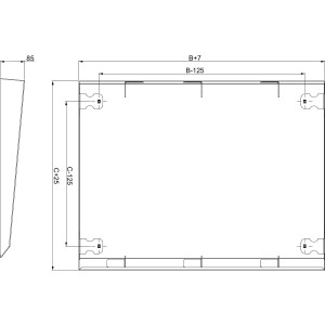 Daszek 1200x400mm NSYSC1240