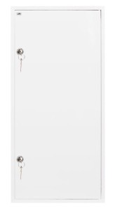 Rozdzielnica modułowa 6x24 natynkowa IP40 zamek RAL9003 reg ramka z drzwiami A-RZ53