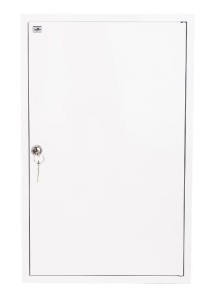 Rozdzielnica modułowa 5x24 natynkowa IP40 zamek RAL9003 reg ramka z drzwiami A-RZ52