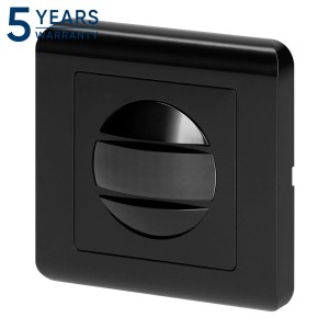 Czujnik ruchu, 2 żyłowy, 160st. IP20, 300W, do puszki, czarny,OR-CR-261/B