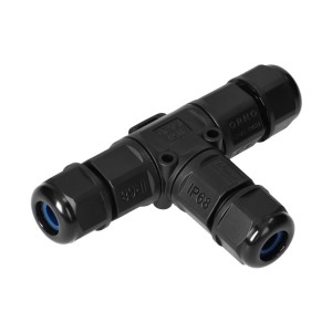 Konektor kablowy trójnik T z szybkozłączką IP68, 3x4mm2, 400V/16A,OR-AE-13622