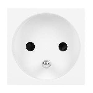 NOEN FR, gniazdo modułowe 45x45mm 2P+Z typ 16A 250V białe OR-GM-9010/W/FR