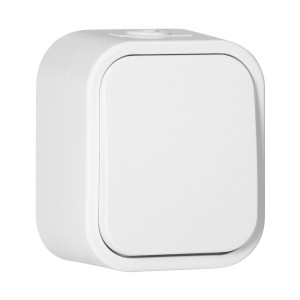 Łącznik n/t jednobiegunowy B2, 10A, 250V, IP54, WNT-1B2, biały,OR-OE-7800/W