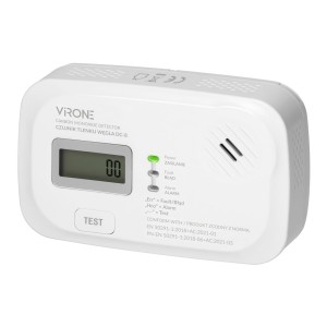 Bateryjny czujnik tlenku węgla (czadu) 2xAA,10lat,DC-8