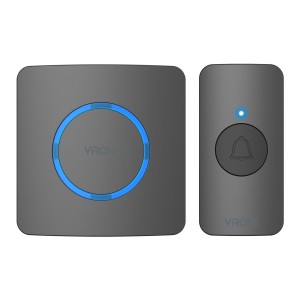 ENGA AC, dzwonek bezprzewodowy sieciowy, learning system, 38 dźwięków, 200m, czarny,DB-11/B