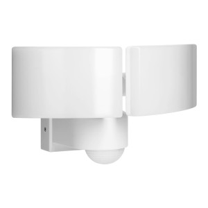 TOS DUO LED 2x20W podwójny naświetlacz ogrodowy z PIR, 2x1600lm, IP65, 4000K, PC, biały,AD-NL-6603WLR4