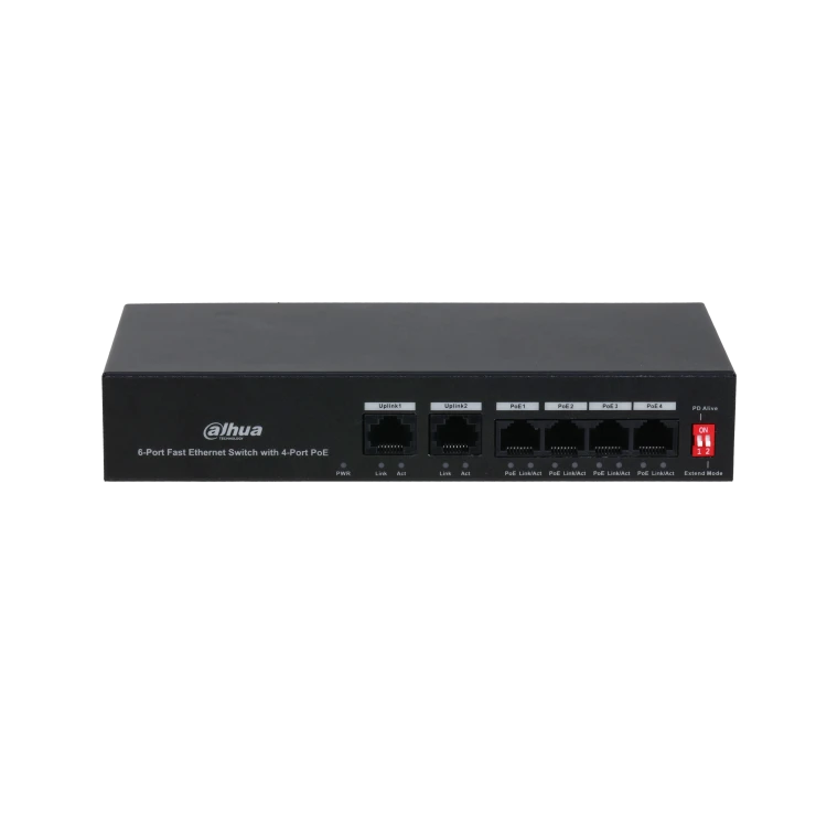 Switch PFS3006-4ET-36 Switch PoE 4xPoE 2xUpLink PFS3006-4ET-36 DAHUA