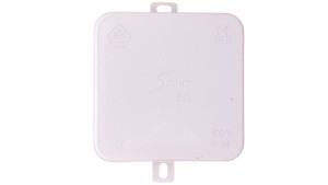 Puszka n/t hermetyczna pusta 75x75x38mm IP54 z dławicą zintegrowaną szara N5 samogasnąca bezhalogenowa 83005002