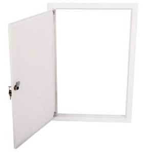 Drzwi rewizyjne z zamkiem 600x400mm RAL 9003 SP 600/400