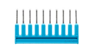 Mostek grzebieniowy z izolacją 10-torowy 14A niebieski 2000-410/000-006 /25szt./