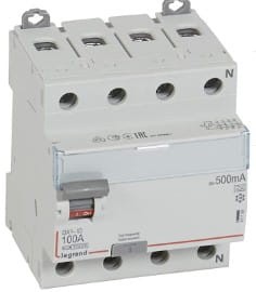Wyłącznik różnicowoprądowy 4P 100A 0,5A typ A P304 DX3 411793