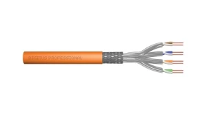Kabel teleinformatyczny S/FTP kat.7 LSZH drut pomarańczowy B2ca DK-1745-VH-1 /100m/