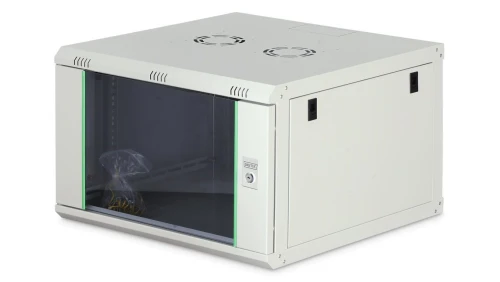 Szafa sieciowa wisząca Dynamic 19 7U rack 600x600, drzwi szyba, szary, niezłożona, 60kg DN-37102