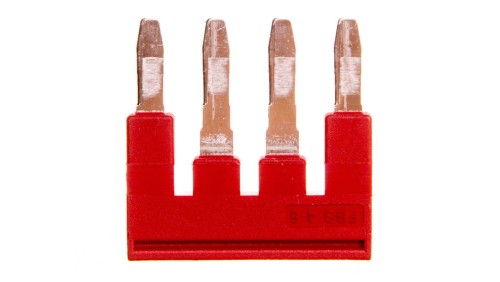 Mostek wtykany 4-biegunowy 6,2mm 32A czerwona FBS 4-6 3030255 /50szt./