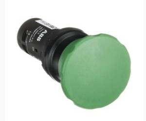 Przycisk sterowniczy grzybkowy 1Z+1R - 1Z -1R - 300V zielony CPM3-10G-11 1SFA619126R1072