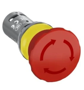 Przycisk bezpieczeństwa grzybkowy 40mm 2R - 0 1Z - 2R 24 ... 300 V czerwony CE4T-10R-02 1SFA619550R1051