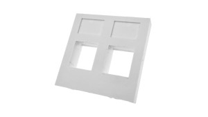 Adapter 45x45 2xRJ45 (płaski) ALANTEC