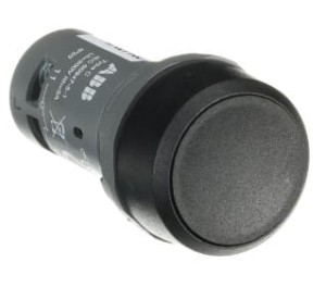 Przycisk monostabilny 22mm wklęsły 1R czarny CP1-10B-01 1SFA619100R1046