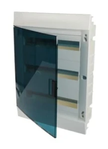 Rozdzielnica modułowa podtynkowa Mistral41F 3x18 54M IP41 125A II klasa drzwi transparentne N+PE śrub. 41A18X32A 1SLM004101A1209