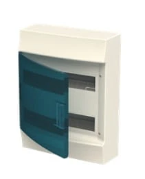 Rozdzielnica modułowa natynkowa Mistral41W 2x12 24M IP41 63A II klasa drzwi transparentne N+PE śrub. 41P12X32A 1SPE007717F0521