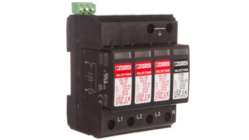 Ogranicznik przepięć Typ T2 4P 40kA 1,35kV 275V AC VAL-MS 230/3+1 FM 2838199