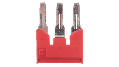 Mostek wtykany 41A 3-torowy czerwony FBS 3-8 3030297 /25szt./