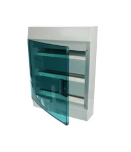 Rozdzielnica modułowa natynkowa Mistral41W 3x18 54M IP41 63A II klasa drzwi transparentne N+PE śrub. 41P18X32A 1SPE007717F1021