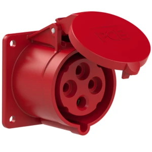 Gniazdo tablicowe proste TWIST 32A 400V 3P+Z 75x75mm 324-6f7