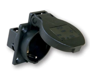 Gniazdo tablicowe 10/16A 2P+Z 230V /50x50/ czarne IP54 1040-0ss