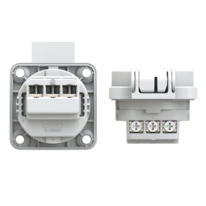 Gniazdo tablicowe 10/16A 2P+Z 230V szare IP54 104-0g