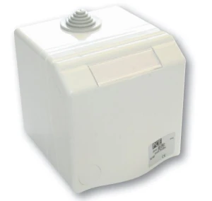 Gniazdo natynkowe przelotowe 16A 2P+Z 230V szare IP44 DESIGN 863108v