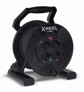 Przedłużacz bębnowy XREEL 40mb H05RR-F 3x2,5 IP20 4xGS 230V 92501T48273