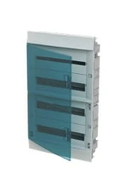 Rozdzielnica modułowa podtynkowa Mistral41F 4x18 72M IP41 125A II klasa drzwi transparentne N+PE śrub. 41A18X42A 1SLM004101A1210