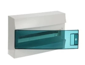 Rozdzielnica modułowa natynkowa Mistral41W 1x18 18M IP41 63A II klasa drzwi transparentne N+PE śrub. 41P12X22A 1SPE007717F0821