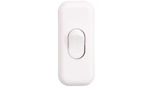 Wyłącznik kołyskowy przelotowy, 2-torowy, 2,5A, 250V WK-2P BIAŁY W-97747
