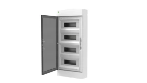 Rozdzielnica ELEGANT 4x12 PE+N natynkowa biały/dymny 2465-01