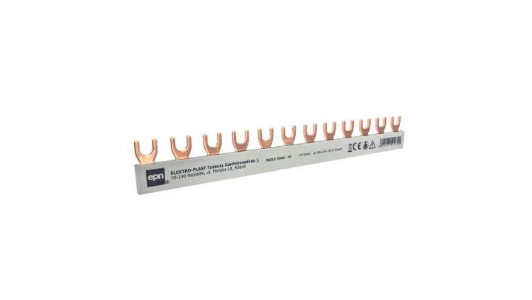 Szyna łączeniowa widełkowa 1-biegunowa 12/210mm 10mm2 09441-00.