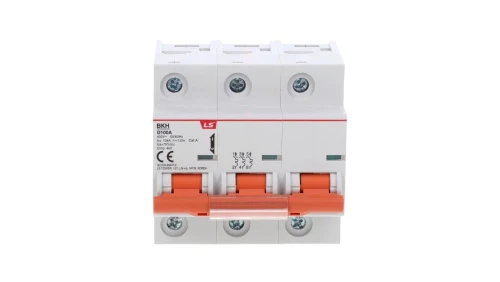Wyłącznik modułowy LS Electric BKH 3P 100A charakterystyka D 06110351R0 BKH 3P D100A