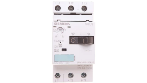Wyłącznik silnikowy 3P 1,1kW 2,2-3,2A S00 3RV1011-1DA10