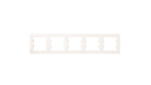 Ramka 5-krotna, pozioma, krem Asfora EPH5800523