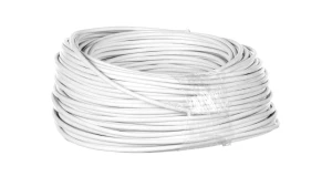Przewód mieszkaniowy H03VV-F (OMY) 3x1,5 żo biały /25m/