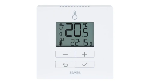 REGULATOR TEMPERATURY DOBOWY, BATERYJNY, RADIOWY TYP: LBW-22 BIAŁY