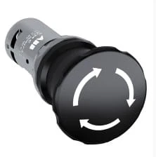 Przycisk bezpieczeństwa grzybkowy 40mm 1Z+1R - 1Z - 1R 24 ... 300 V czarny CE4T-10B-11 1SFA619550R1076