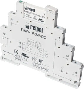 Przekaźnik interfejsowy 1P 6A 115V AC/DC PIR6W-1P-115VAC/DC szare 856067