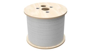Kabel U/UTP kat.5e, teleinformatyczny, LSOH, B2ca FireHardy 4x2x24 AWG, 1Gb/s, 250 MHz, gw. 25 lat, INTERTEK ETL, szary, 500m