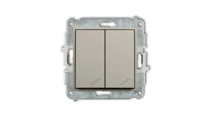 MINI Mechanizm łącznika podwójnego schodowego taupe 60MWP-33