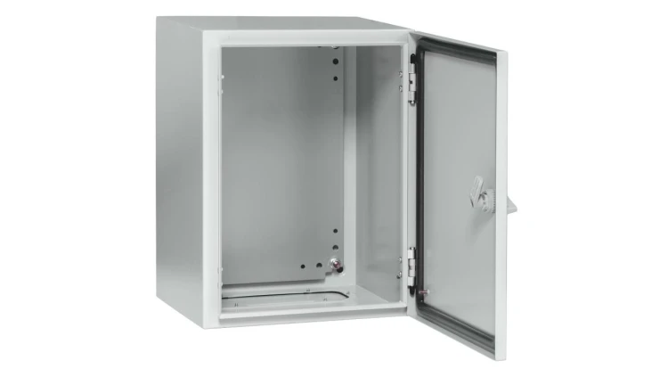 Obudowa metalowa 500x400x200 IP 65 IK10 RAL 7035 z płytą montażową stalową GEP-00181